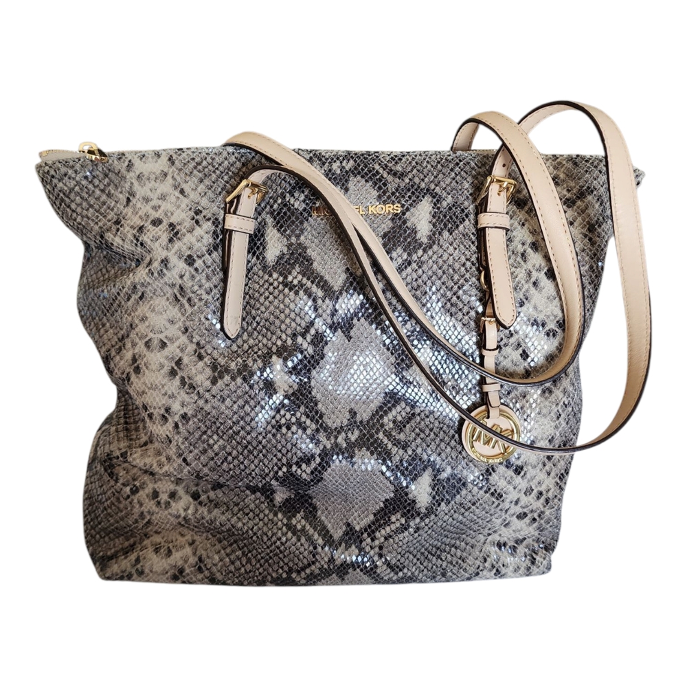 Michael Kors Large Snake Skin Python Leather Zipp… - image 1